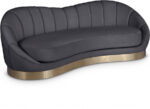 Shelly 91.5" Velvet Upholstered Sofa - Image 2