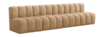 Arc 119" Velvet Upholstered 4pc. Modular Sectional - Image 10
