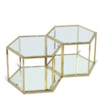 Sei Glass And Steel 2pc. Modular Coffee Table - Image 2