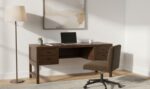 Windsor Desk Dark Brown - Image 2
