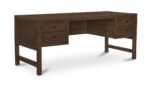 Windsor Desk Dark Brown - Image 4