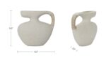 Vila 9.5In Sculptural Vessel Cream White - Image 10