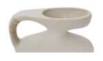 Vila 9.5In Sculptural Vessel Cream White - Image 9