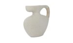 Vila 9.5In Sculptural Vessel Cream White - Image 3