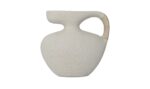 Vila 9.5In Sculptural Vessel Cream White