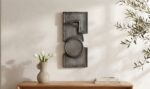 Teo Wall Sculpture Charcoal - Image 2