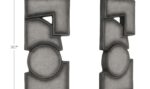 Teo Wall Sculpture Charcoal - Image 8