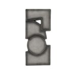 Teo Wall Sculpture Charcoal