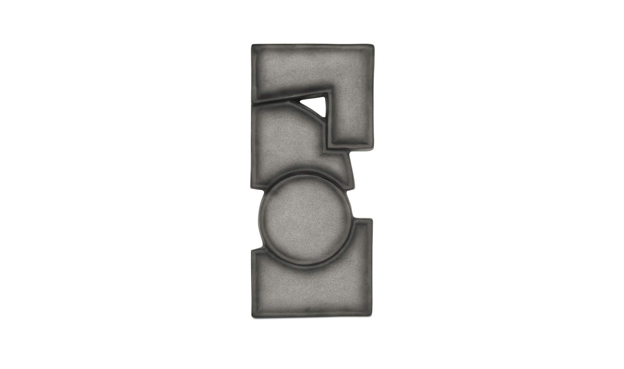 dd-1062-07_teo_hero_1.jpg Teo Wall Sculpture Charcoal - Image 1