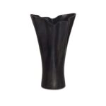 Yeri Cast Aluminum Vase Black