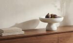 Palermo Pedestal Bowl White Marble - Image 2