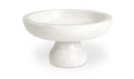 Palermo Pedestal Bowl White Marble